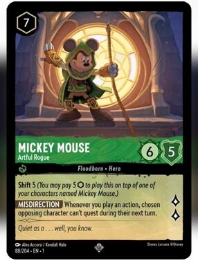 Mickey Mouse 🔥 Disneyland 🔥 Disney Lorcana Trading Card TCG